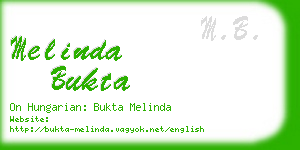 melinda bukta business card